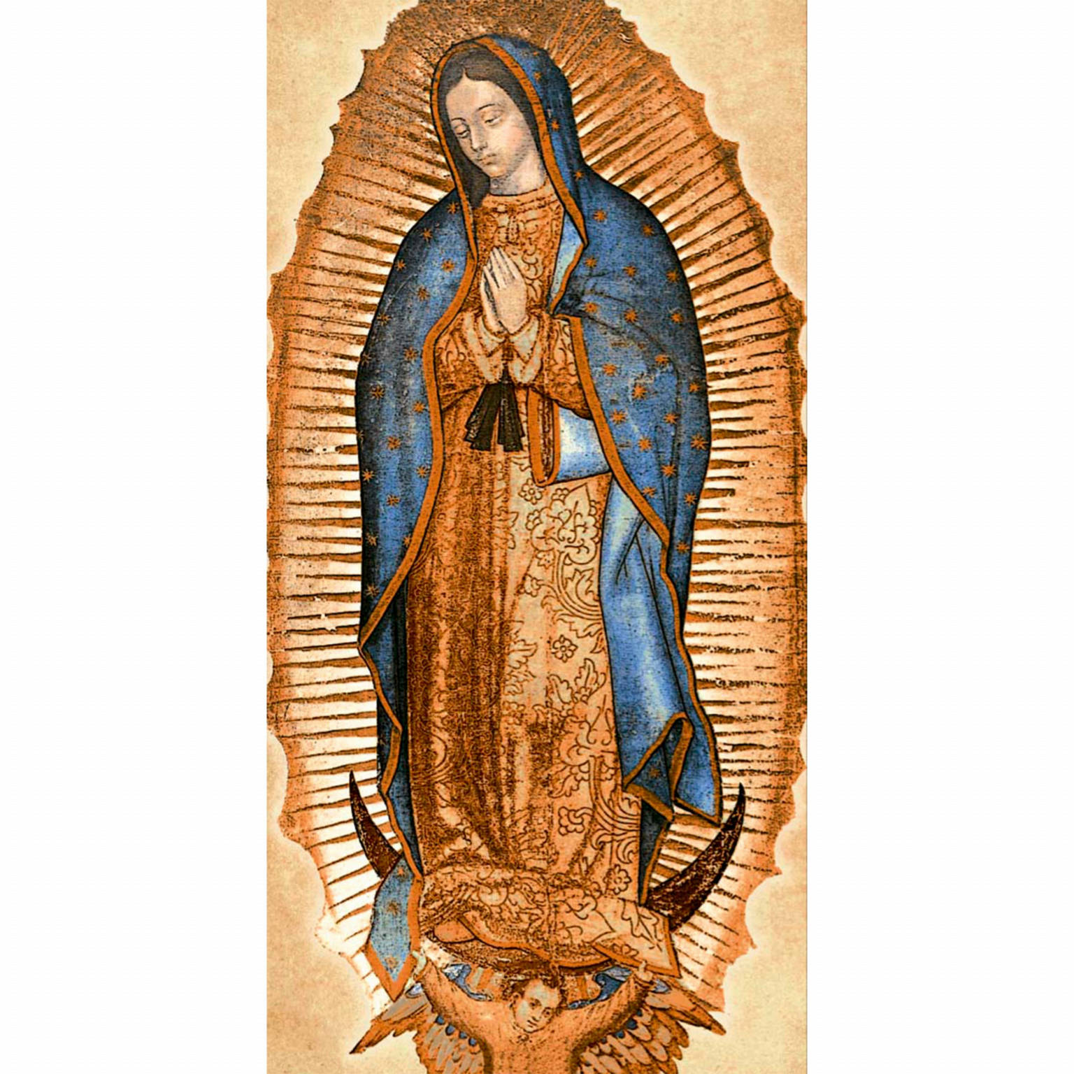 VIRGEN DE GUADALUPE AZUL