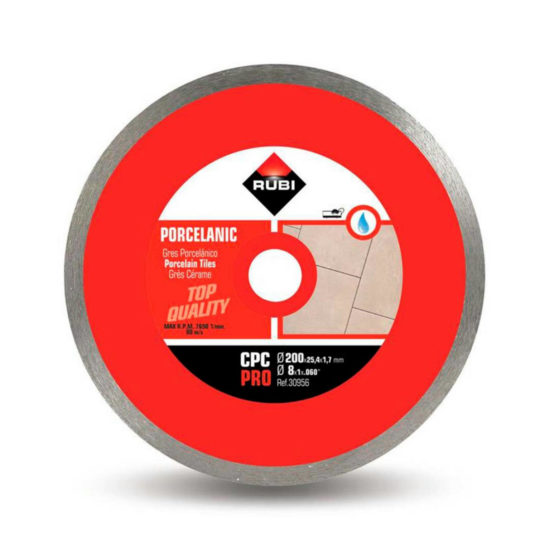 RUBI DISCO CONTINUO CPC 180 PRO 30955 R OJO  GRES PORCELANICO