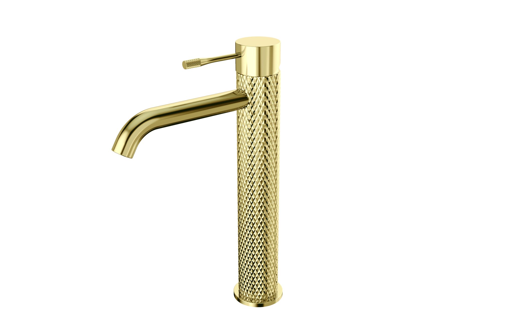 AQUALIA BELLA MONOMANDO LAVAMANOS ALTO BRUSHED GOLD SIGNATURE | Samboro