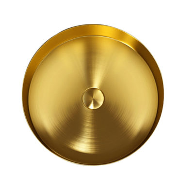 Aqualia Biloba bowl redondo acero inox gold
