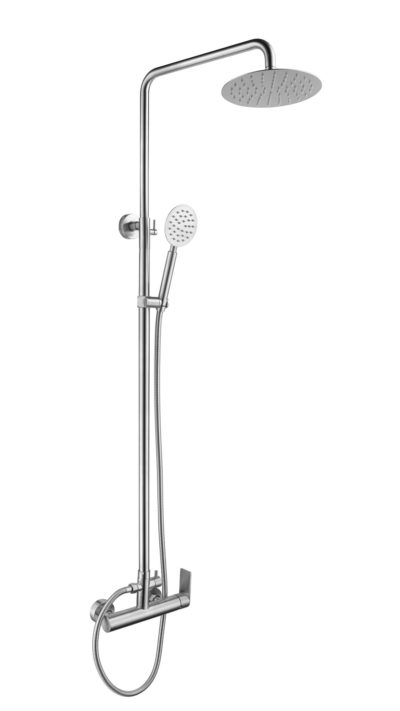 AQUALIA SALEMI MONOMANDO DUCHA EXPUESTA ACERO INOX