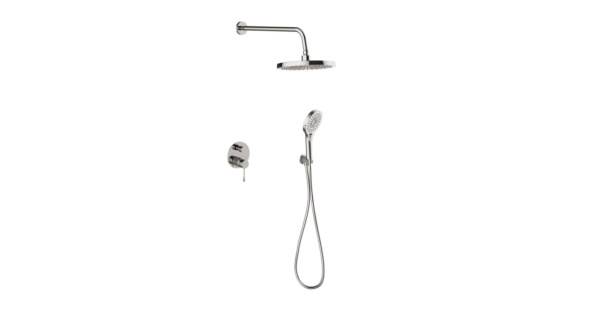 AQUALIA BELLA SET MEZCLADOR DUCHA TELÉLEFONO BRUSHED NICKEL SIGNATURE | Samboro