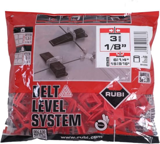 RUBI DELTA LEVEL BRIDA ROJO 3mm 02866 Bl.  (6-15mm) | Samboro
