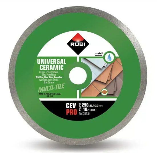 RUBI DISCO CONTINUO CEV 250  PRO 25934 VERDE  CERAMICA