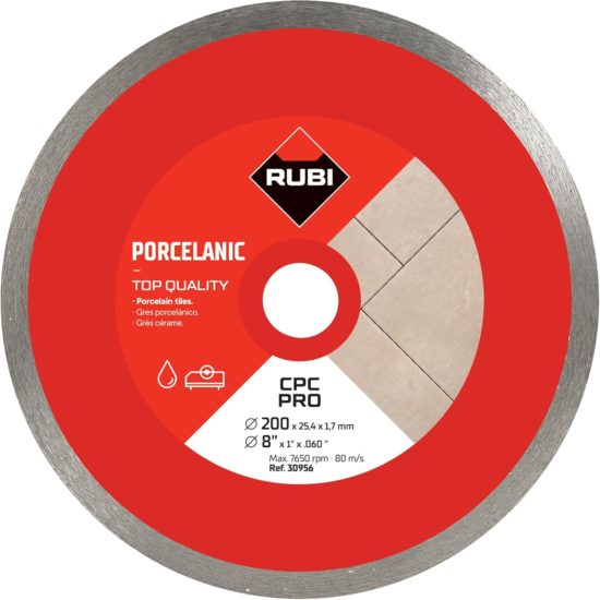 RUBI DISCO CONTINUO CPC 200 PRO 30956 ROJO  GRES PORCELANICO