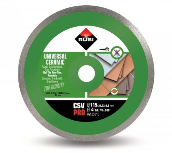 RUBI DISCO CONTINUO CSV 115 PRO 25910 VERDE  CERAMICA