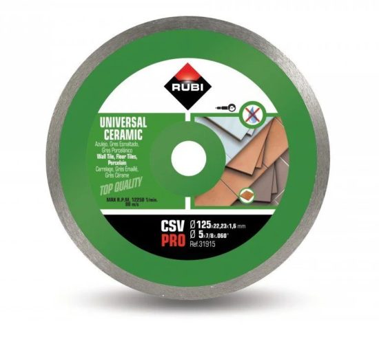 RUBI DISCO CONTINUO CSV 125 PRO 31915 VERDE  CERAMICA