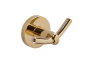 AQUALIA PERCHERO DOBLE MODENA DORADO BRILLANTE AQ78212-D | Samboro