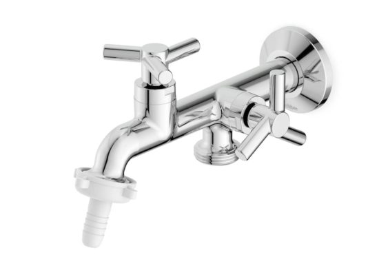 Celite Grifo para lavadero de pared B5006CKCR3 cromo | Samboro