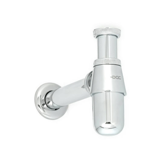 DGC Sifon de acero inox 1 1/4 X 23cm DG9159-CR Cromo 9238