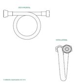 BM accesorio manguera flexible 1/2" X 5/8" X 40 cm BM-MA5/8 | Samboro