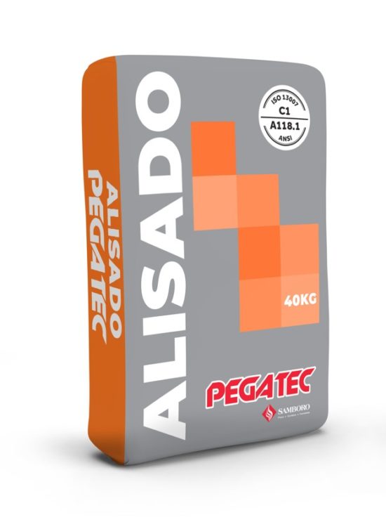 Pegatec Alisado Extrafino Gris 40Kg  | Samboro