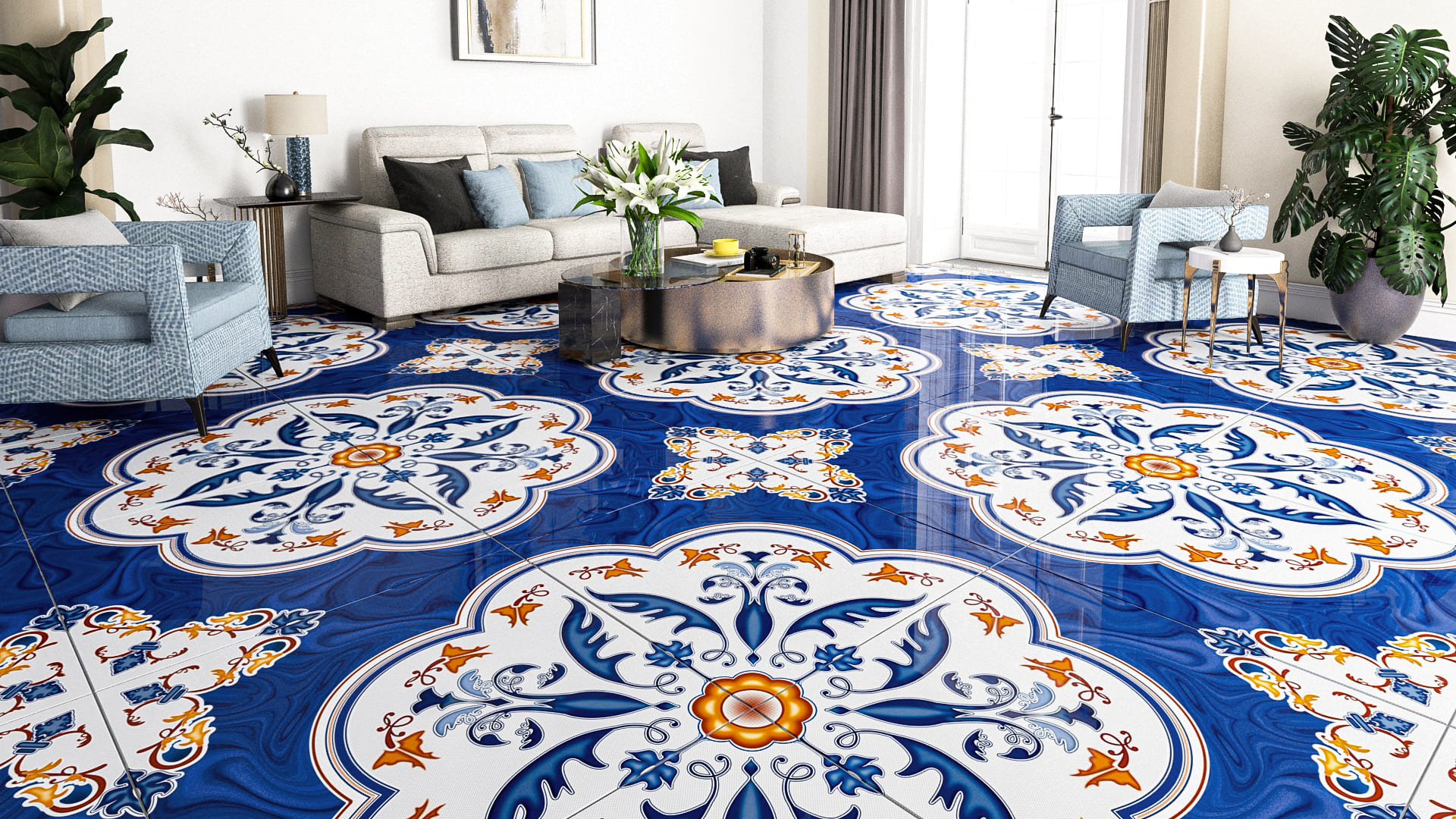 ALMERÍA AZUL  61X61 | Samboro